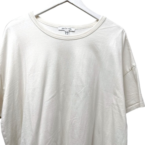 Peace Love World Tee Plus Size 1X Cream Cotton Short Sleeve Cotton T-shirt NWOT - Picture 6 of 7